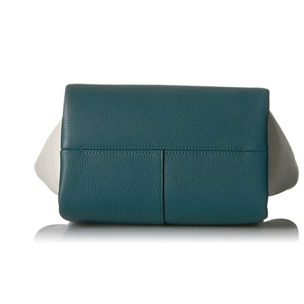 New Vince Camuto Leather Teal N White - Picture 5 of 6
